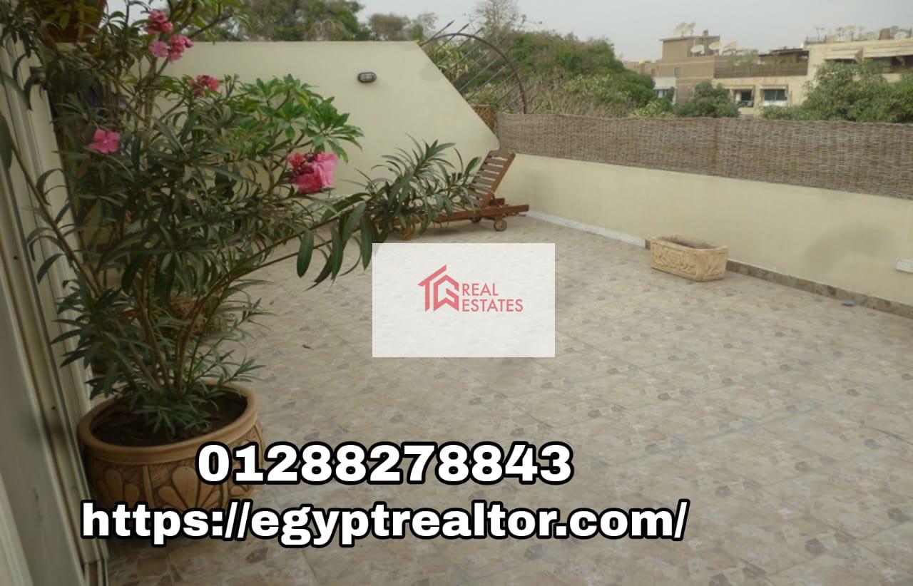 Furnished duplex with private pool for rent in Sarayat El Maadi