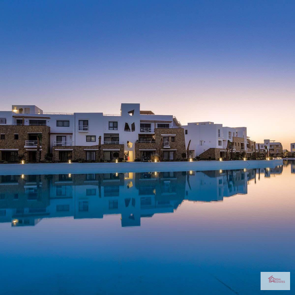 Modern apartment furnished rent short long term Swanlake ElGouna village Red sea Hurgada